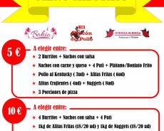 BOHIO CADIZ MENU AHORRO CON DI BOCCA IN BOCCA Y EL RINCON DEL POLLO